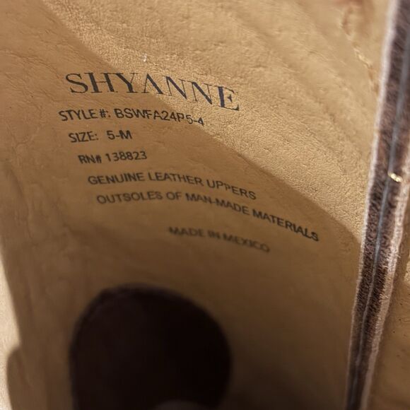 NEW Shyanne Jesse Performance Western Boots Women 5 Dark Brown Leather Handcraft - Picture 8 of 9